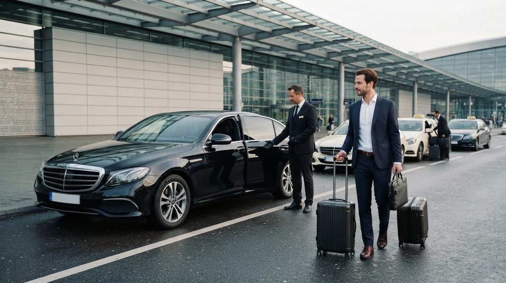 Luxuriöses Flughafentaxi Frankfurt